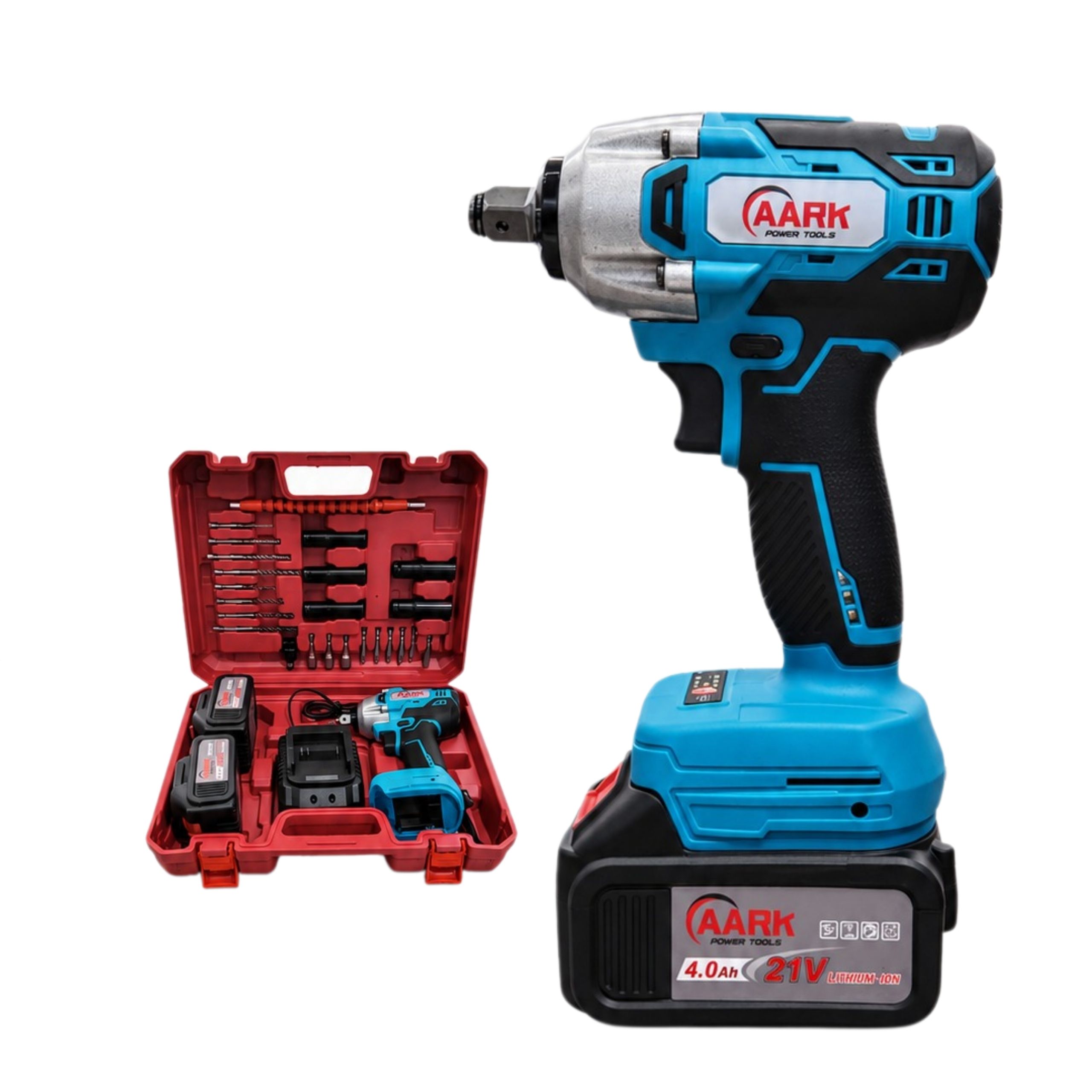 AARK CORDLESS IMPACT WRENCH KIT -AK-WIW21V-K700